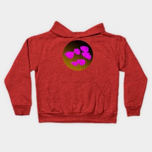 Purple Flowers Kids Hoodie